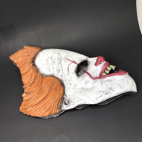 Pennywise Latex Half Mask Adult Size Evil Clown Circus Scary Halloween Costume - Picture 5 of 10